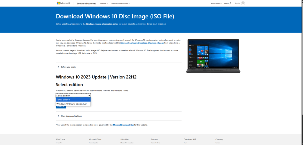 How to Download Windows 10 ISO file